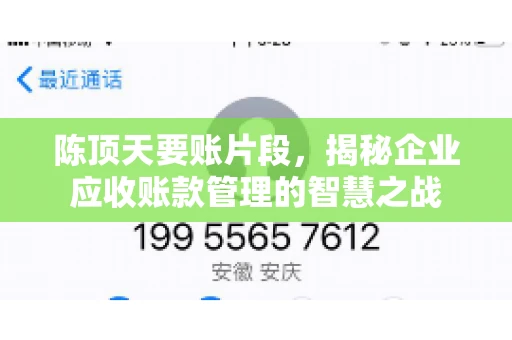 陈顶天要账片段，揭秘企业应收账款管理的智慧之战