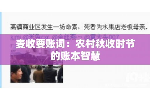 麦收要账词：农村秋收时节的账本智慧