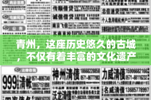 青州，这座历史悠久的古城，不仅有着丰富的文化遗产，还有着繁忙的经济活动。在商业往来中，难免会遇到一些欠款问题，这时候，找一家专业的要账公司就显得尤为重要。那么，青州有帮人要账的吗？答案是肯定的。下面，我就来为大家详细介绍一下青州地区的要账服务。