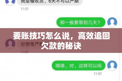 要账技巧怎么说，高效追回欠款的秘诀
