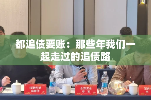 都追债要账：那些年我们一起走过的追债路