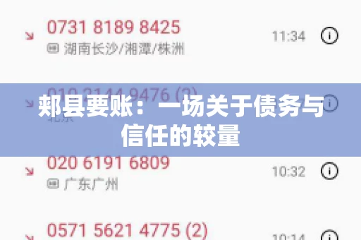 郏县要账：一场关于债务与信任的较量